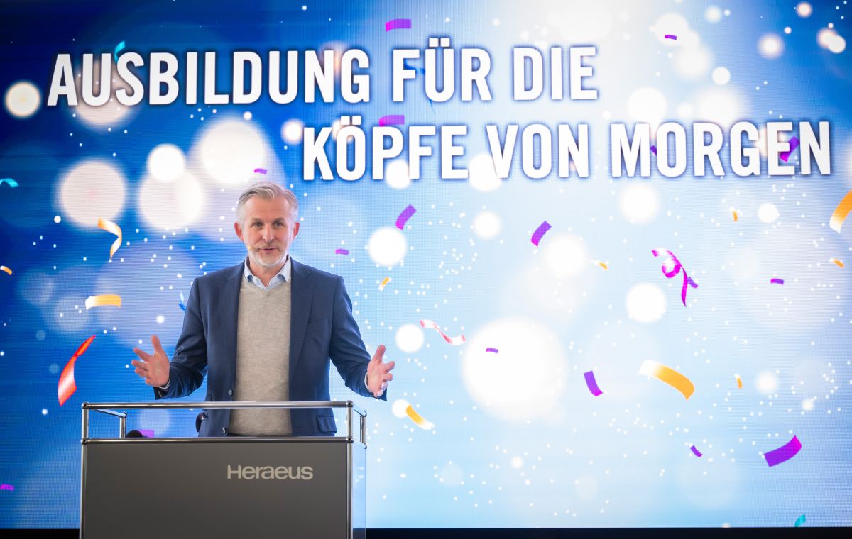 Jan Rinnert, CEO und Vorsitzender der Geschäftsführung der Heraeus Gruppe