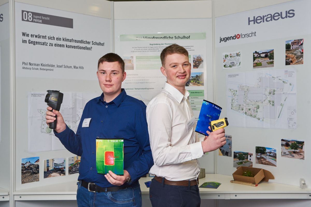 Max Hilb und Josef Schum von der Alteburg-Schule, Biebergemünd