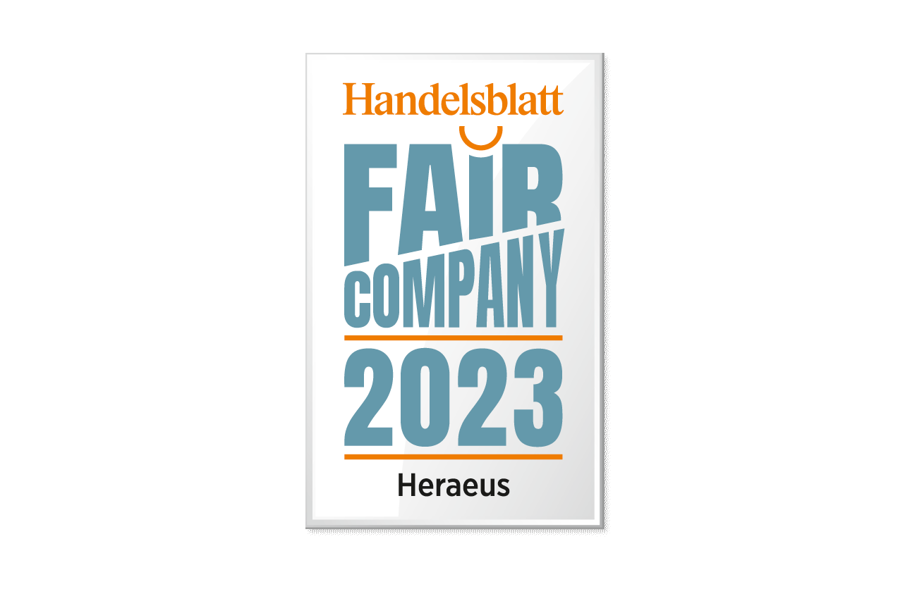 Heraeus supports the initiative 