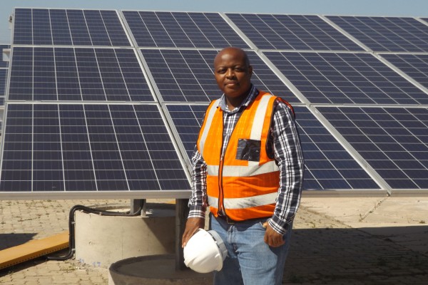 Accompanied the construction of the PV plant from A to Z: Lebona Moholoopa.