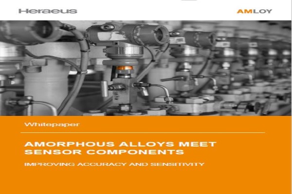 Amorphous Alloys meet Sensor Components