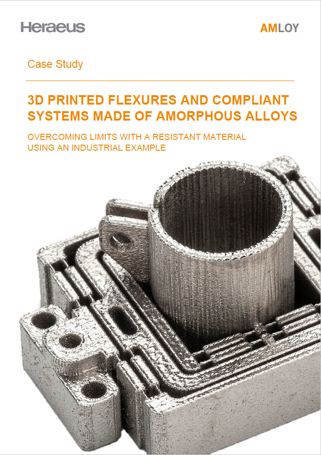 Case Study - 3D PRINTED FLEXURES AND COMPLIANT SYSTEMS MADE OF AMORPHOUS ALLOYS