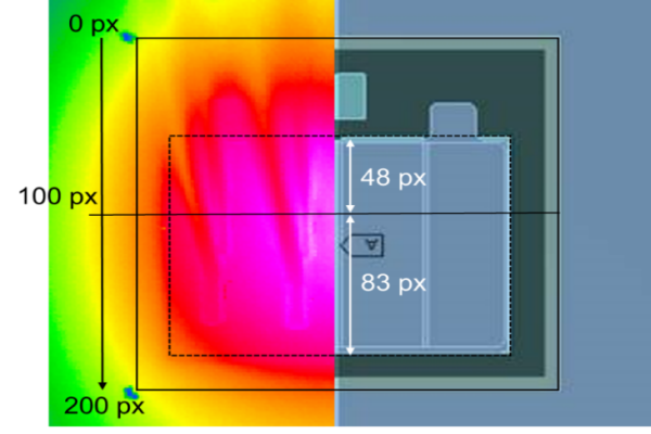 Fewer Hot Spots: The excellent thermal and electrical conductivities of the Cu foil and the Ag sintered layer ensure a lower temperature distribution on the top side of the chip, as this comparison of heat distribution with and without DTS shows.