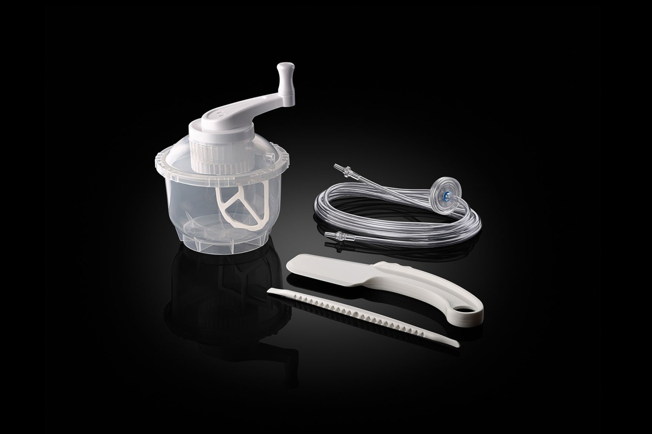 PALABOWL Vacuum Bowl Cement Mixing System with Spatula, Curette and Vacuum Hose