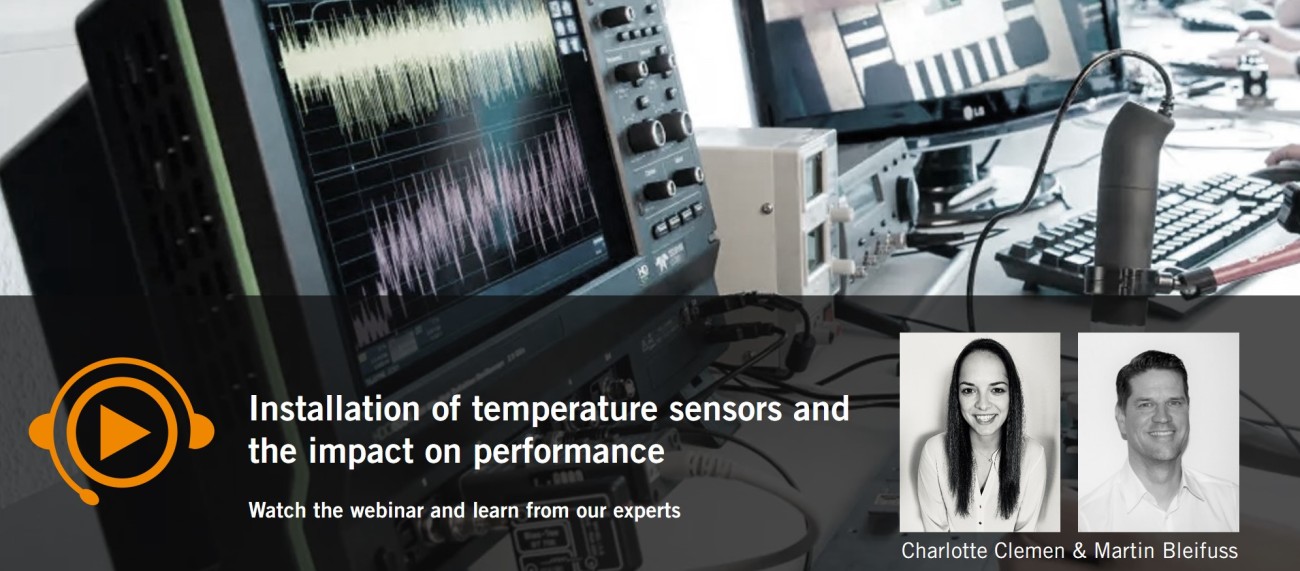 Webinar: Installation of temperature sensors and the impact on performance