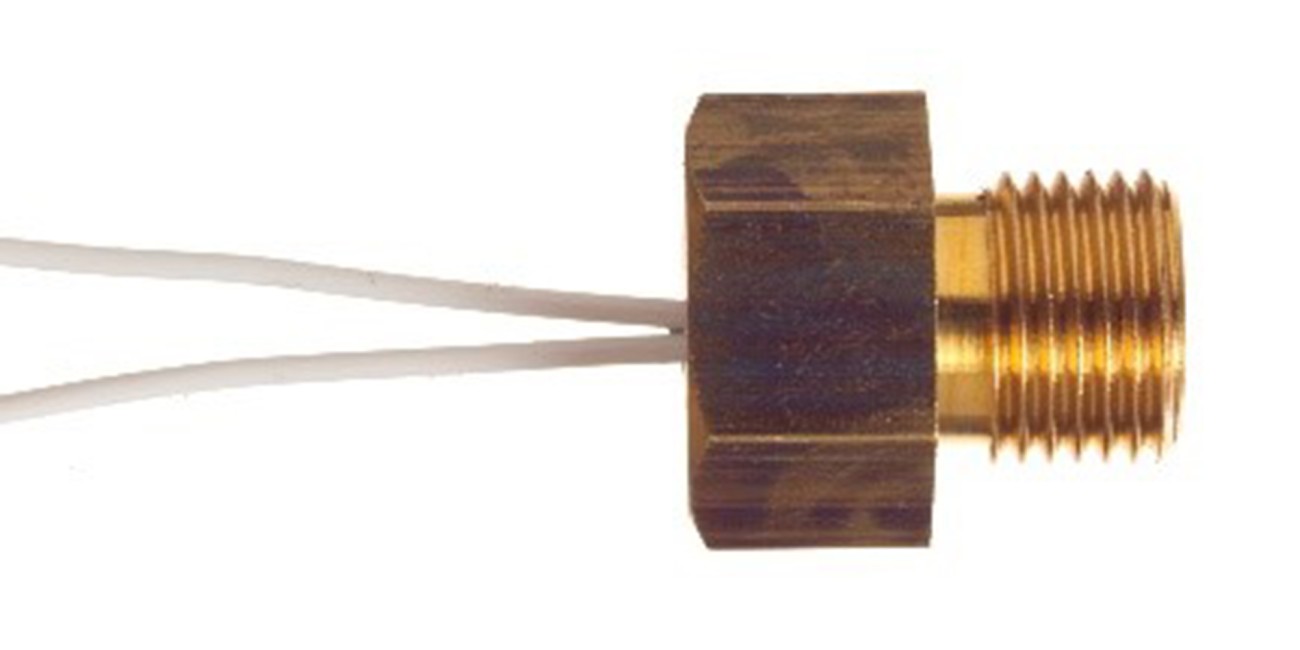 Pt sensor in threaded metal housing (-40°C to +260°C) 