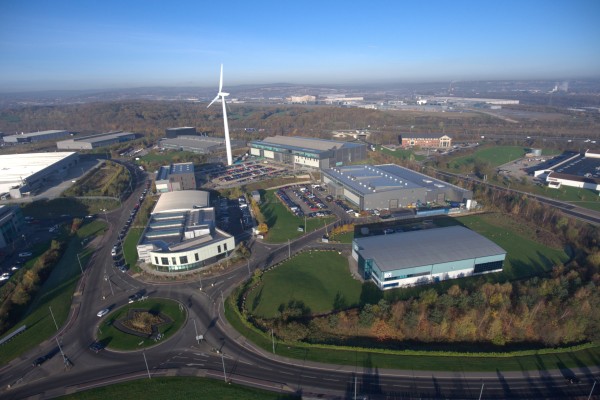 Aerial view of the Advanced Manufacturing Research Centre
