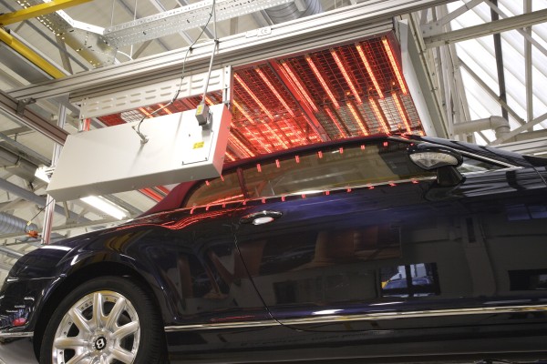 Infrared heat in modern car production
