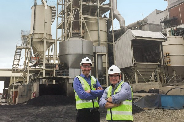 Welcoming the commissioning of the new smelting furnace: André Christl, President Heraeus Precious Metals and Paul Dunne, CEO Northam Platinum 