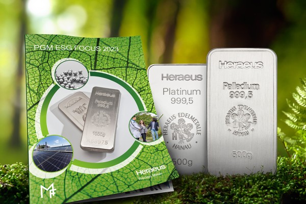 Heraeus Precious Metals ist stolzer Sponsor des PGM ESG Focus 2023
