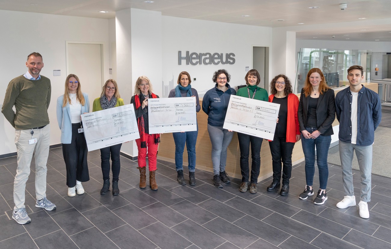 Heraeus Precious Metals unterstützt gemeinnützige Einrichtungen in Hanau