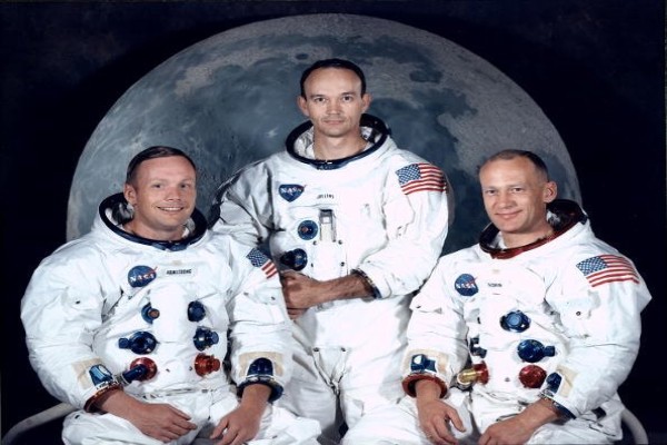 Das ungleiche Trio: Neil Armstrong, Buzz Aldrin und Michael Collins
