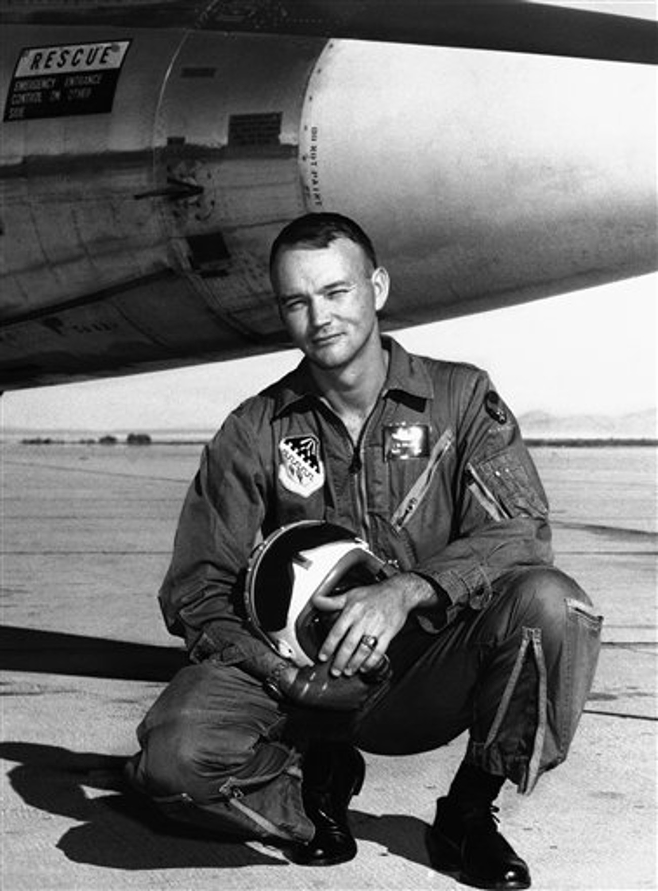 <em>Michael Collins as an Air Force pilot (U.S. Air Force)</em>